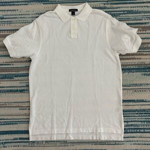 Lands' End Classic White Polo Shirt